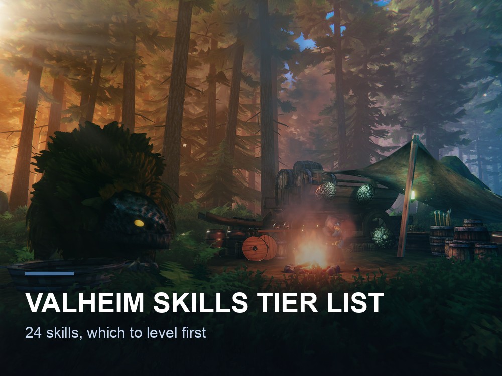 A Valheim warrior stands ready against a hostile landscape.