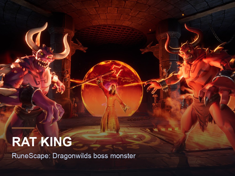 A giant rat boss stalks the ruins in RuneScape: Dragonwilds.