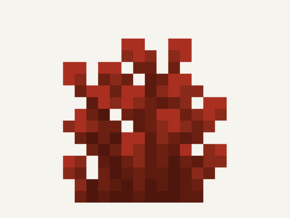 The red shrub block sprite