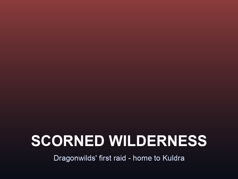 Hero card for the Scorned Wilderness raid in RuneScape: Dragonwilds.