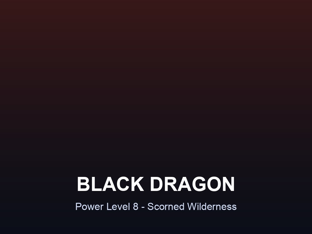 The Black Dragon, source of Black Dragon Hide.
