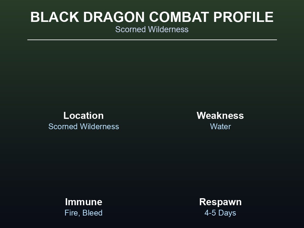 Black Dragon combat profile.