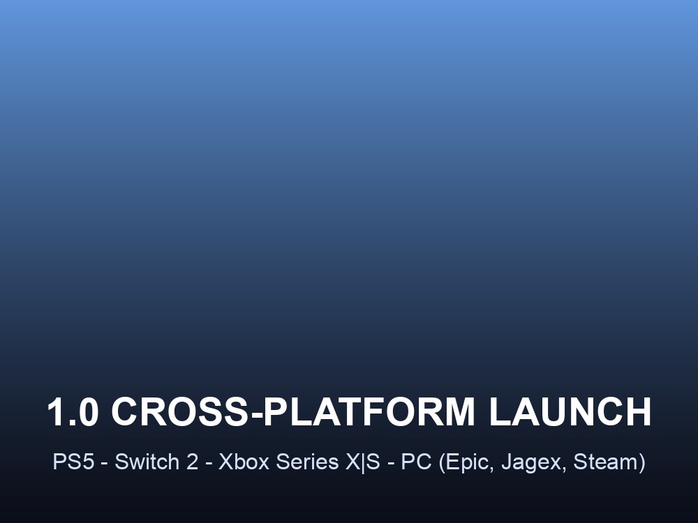 Card announcing the Dragonwilds 1.0 cross-platform launch.