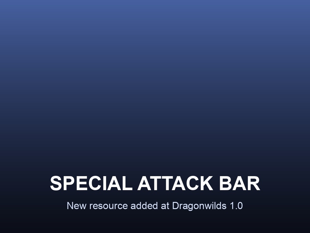 A branded card introducing the new Special Attack Bar added at Dragonwilds 1.0.