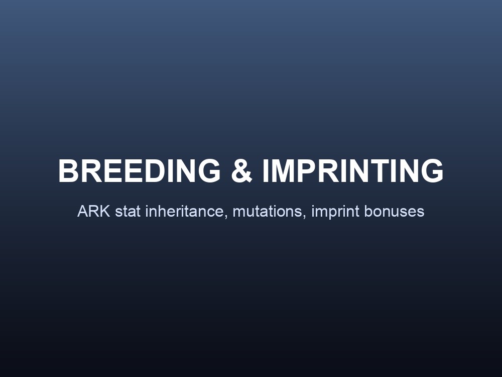 Breeding & Imprinting