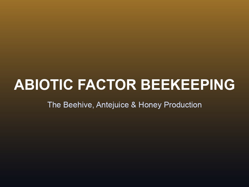 Abiotic Factor Beehive overview card