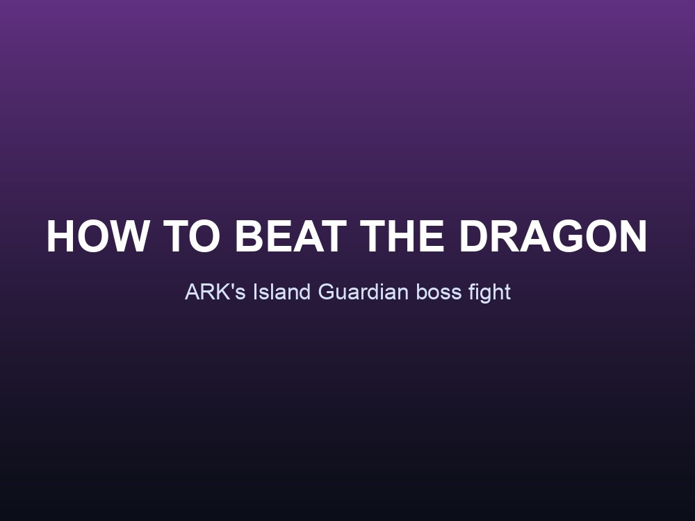 The Dragon boss arena fight in ARK