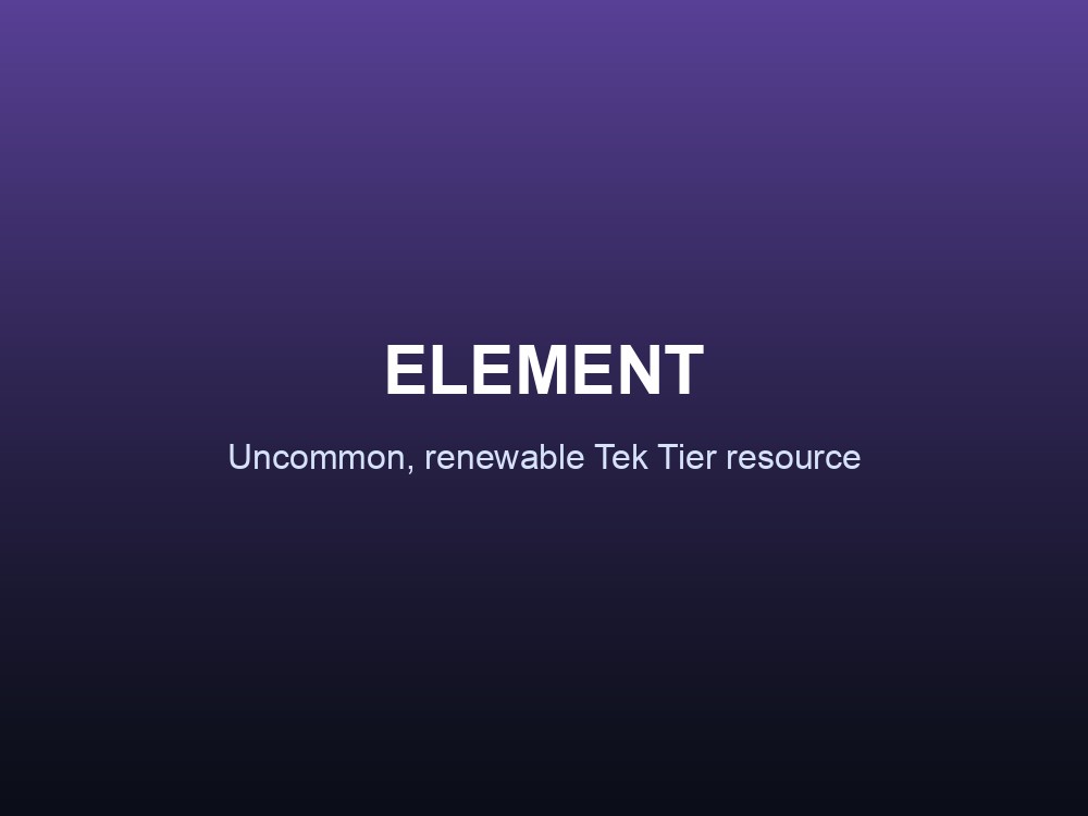 Element, ARK's top-tier Tek resource