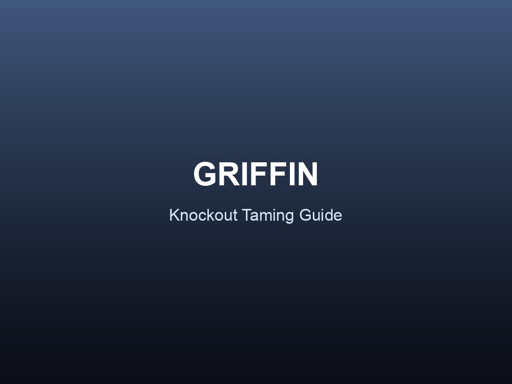 A Griffin, ARK's dual-passenger aerial predator