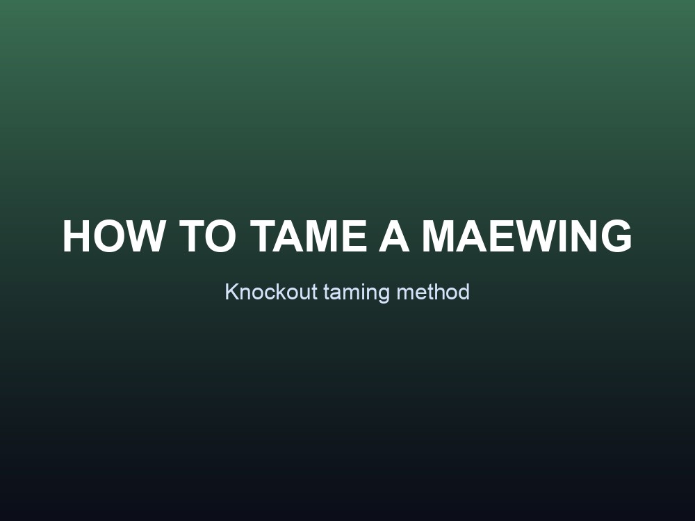 A Maewing gliding in ARK, the duck-billed mammal that doubles as a living feeding trough