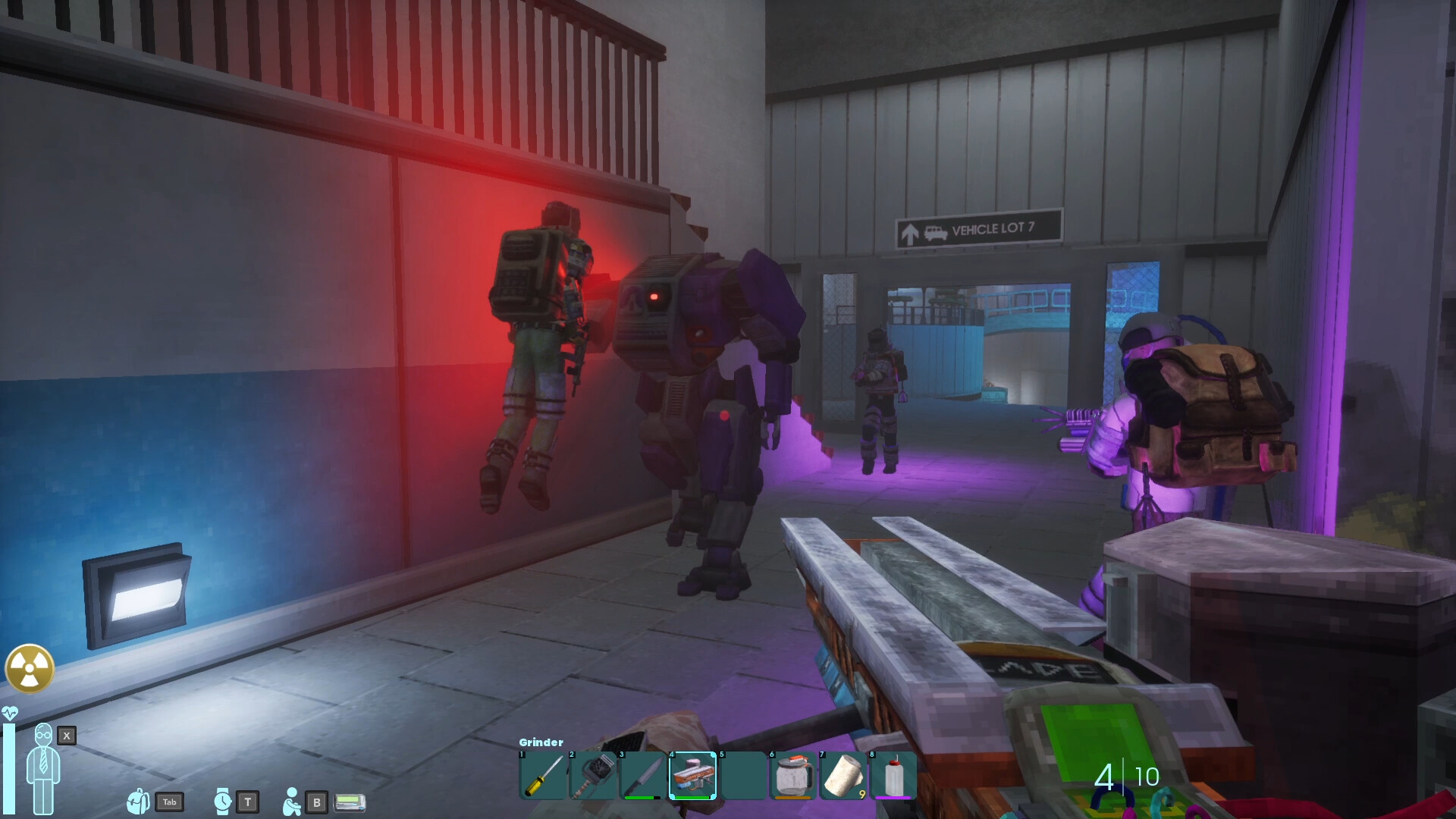 Survivors working inside the GATE facility in Abiotic Factor