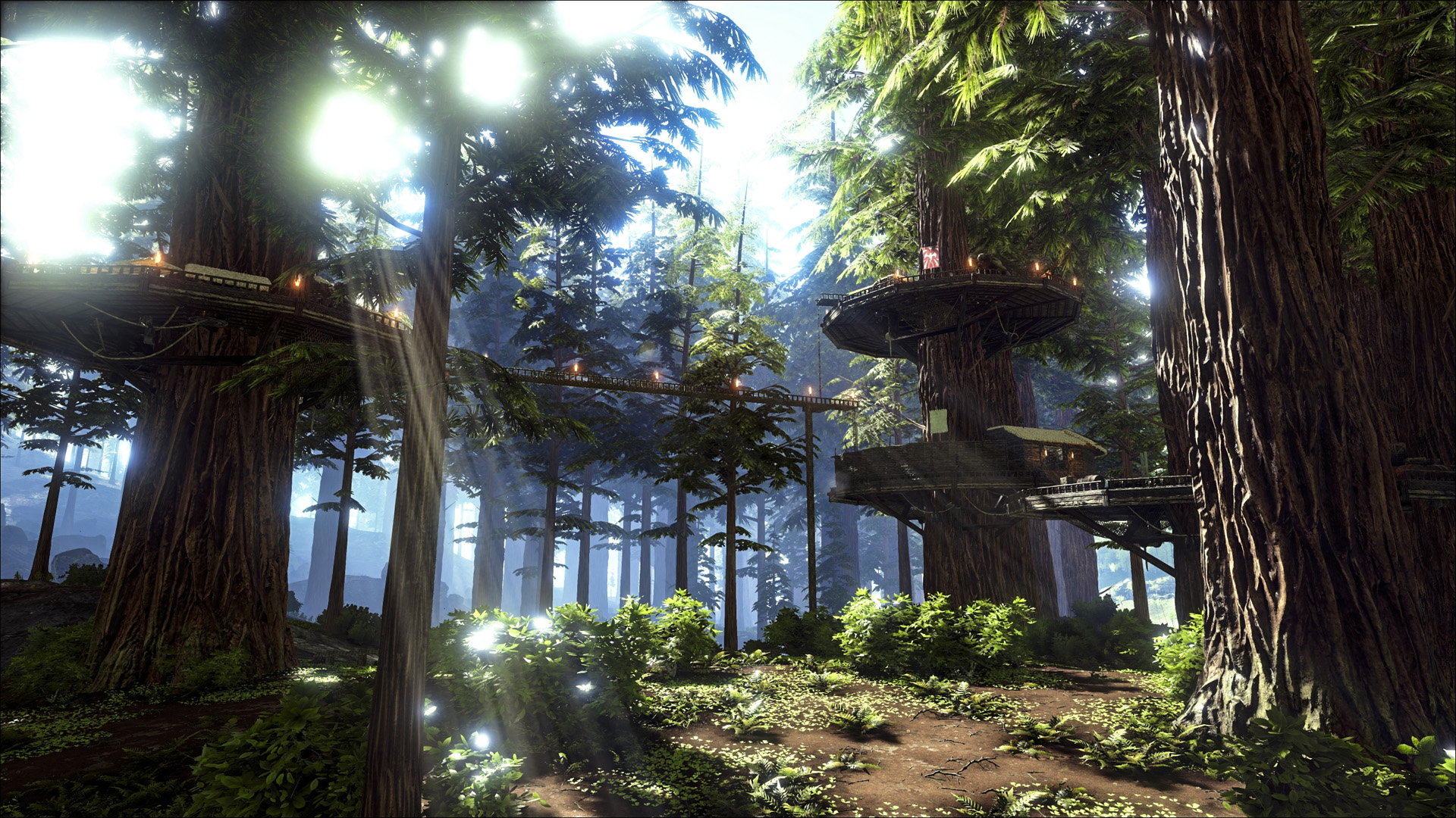 An ARK survivor overlooking the map