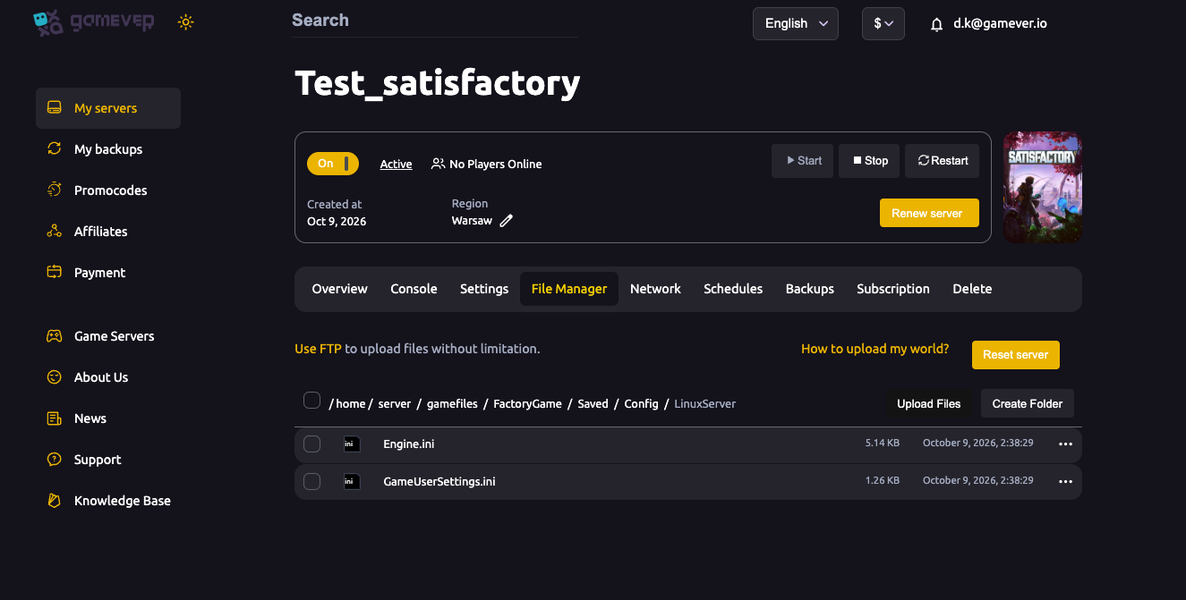 The Satisfactory File Manager