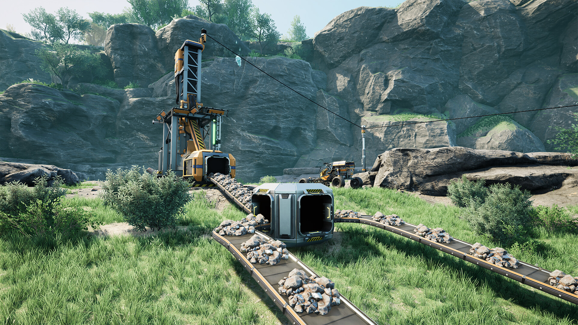 A creative-looking Satisfactory megabuild
